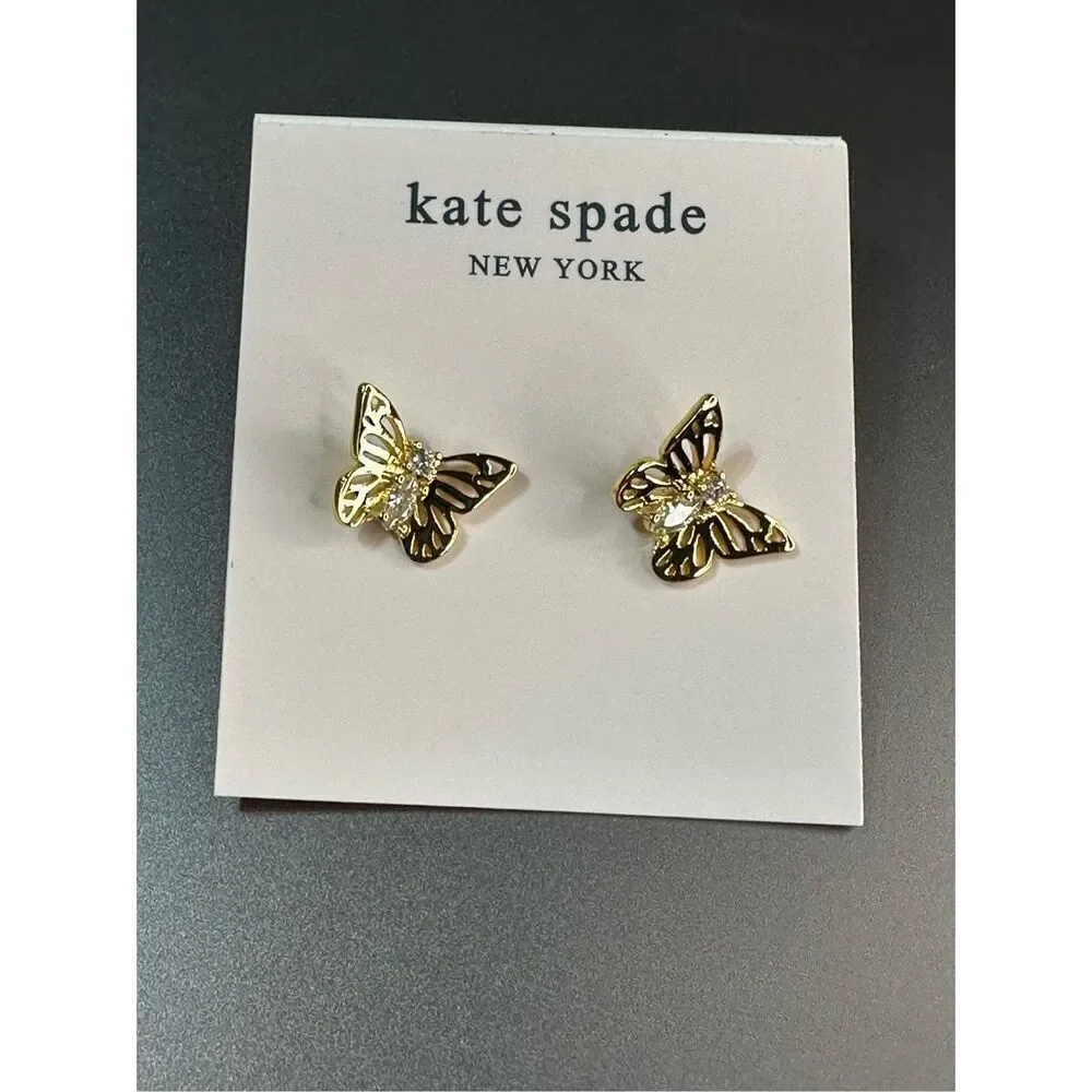 Kate Spade NEW Golden Butterfly stud earrings